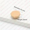 NAIERDI Solid Wood Cabinet Handles Modern Single Hole Wooden Pulls Octagon Round Knobs for Kitchen Cupboard Wardrobe Hardware