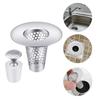 Cones Shape Bathroom Sink Strainers with Silicone Cover Sink Drain Guard with Protective Cover Steel Drain Strainer