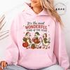 Christmas Goose Women's Autumn Winter Hoodies It's The Most Wonderful Time Print Hoodies Fleece Pocket Hooded Zip Up Sweatshirt
