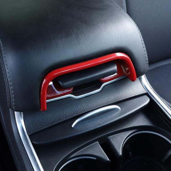 For Dodge Charger & 300C 11+ Red Armrest Box Switch Knob Trim Cover Frame Decor