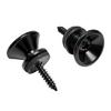 10Pcs Guitar Strap Locks Buttons with Mounting Screws and Washers Metal Guitar Strap Buttons Lock Security Straplocks