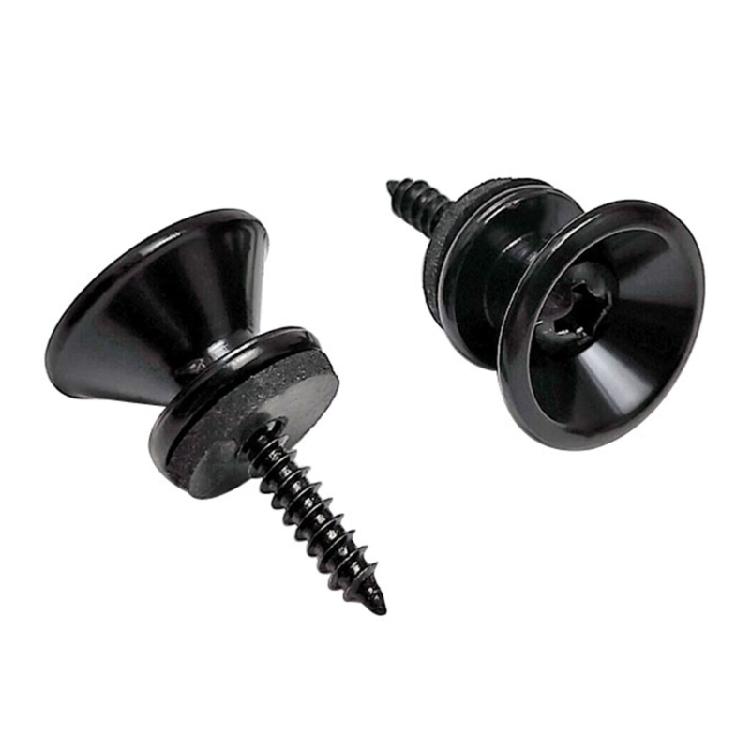 10Pcs Guitar Strap Locks Buttons with Mounting Screws and Washers Metal Guitar Strap Buttons Lock Security Straplocks