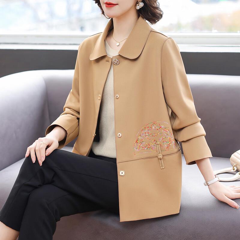 

Женская повседневная куртка-ветровка с лацканами XL