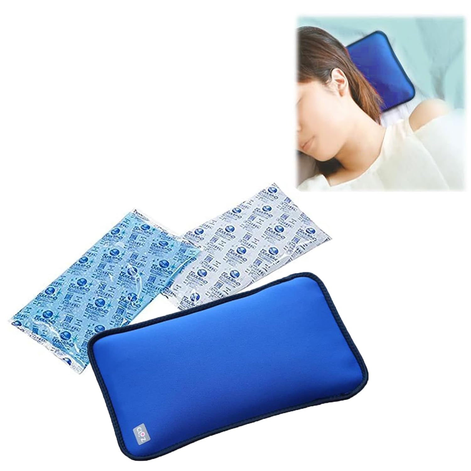 

Cooling pillow with a double layer of antifreeze soft gel and frozen Saves energy on hot prevents heat and keeps you cool until morning cover [Clotz]