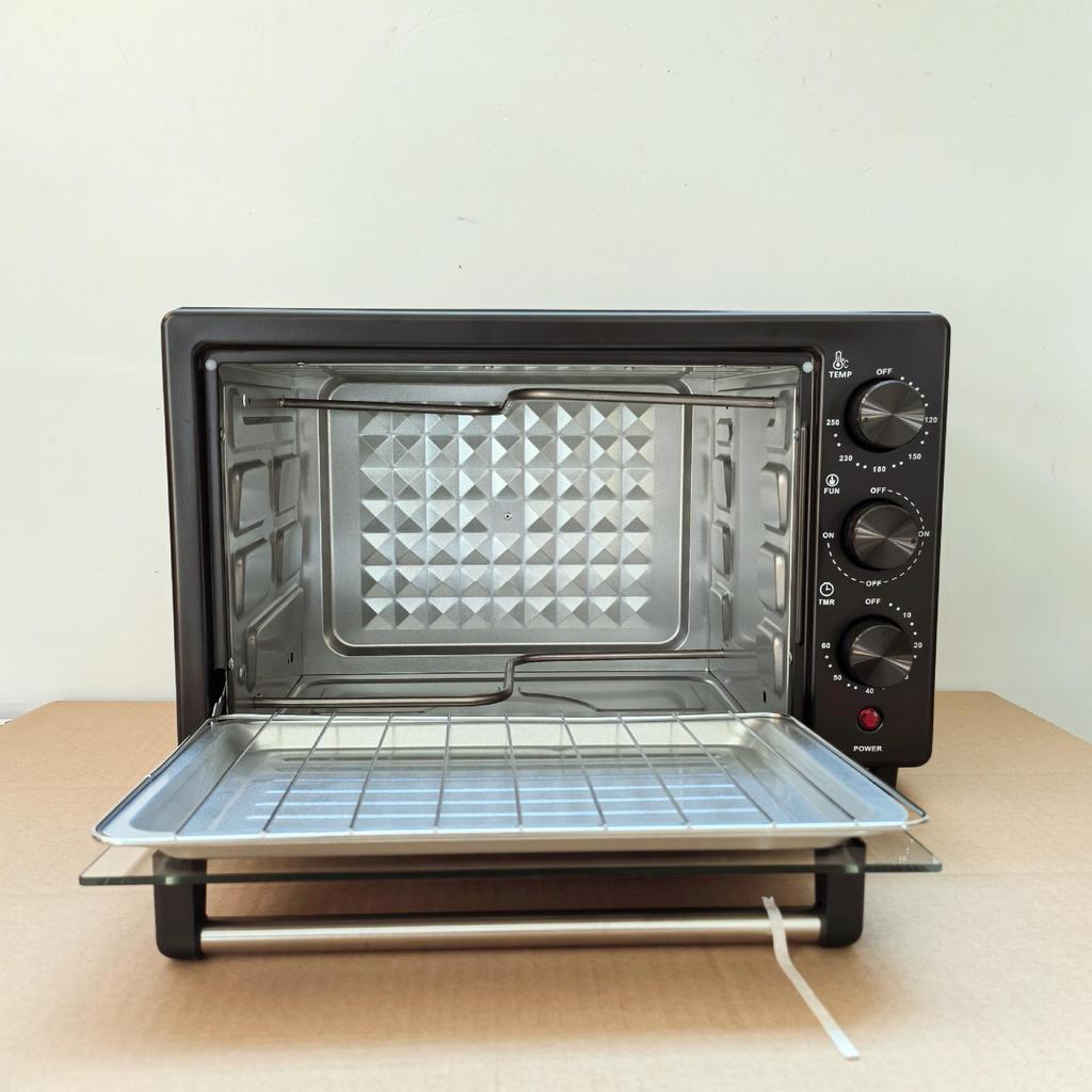 Compact Double-Layer Multifunctional Electric Oven - 12L/25L/48L Capacity for Household Baking