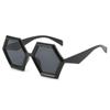 New Polygonal Sunglasses, European and American Personalized Water Chestnut Hexagonal Large Frame Fashion Sunglasses Ins Women