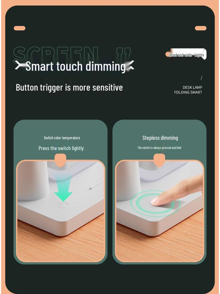 Children's Rechargeable LED Desk Lamp with Eye Protection