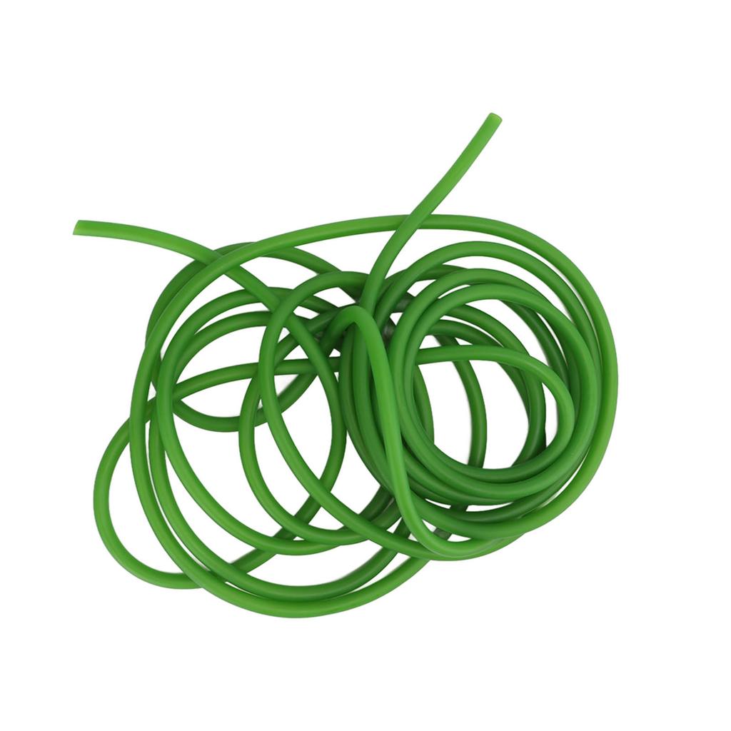 Q4070 5M Naturkautschukschlauch Stretch Elastischer Schlauch Outdoor Jagd Ersatzband Fluoreszierend Grün