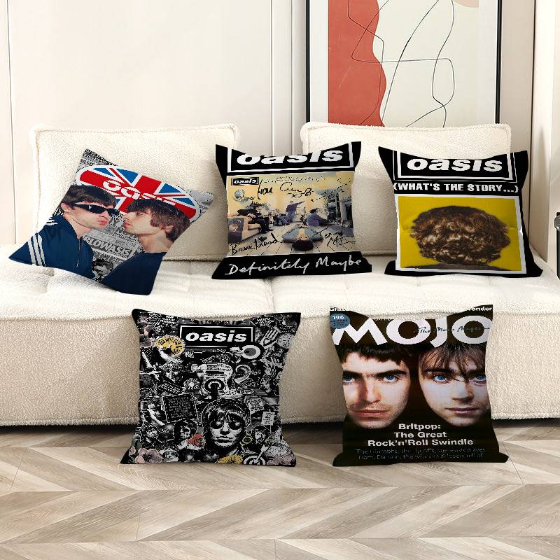 Band T-The Rain O-Oasis Cushion Cover Pillow Cover Decor Pillowcase Printed Cushion Case for Couch