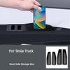For Tesla Truck Accessories NEVERLAND 4 Door Side Storage Box Organizer for Tesla Cybertruck, Inner Door Phone Holder Tray