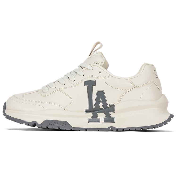 New MLB Chunky Runner Basic Low Top Chunky Sneakers Unisex Beige 3ASHCRB3N-07IVS