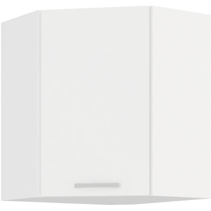 ATLAS Corner Wall Unit - White Decor - L58 X W58 Cm