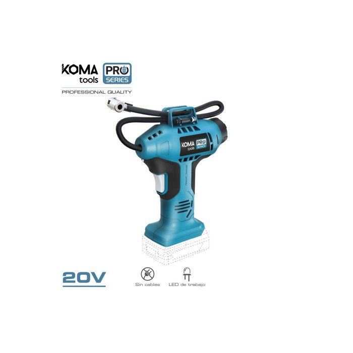 Compresseur d'air sans fil - Koma Tools - 20V - 11 bar - Bleu/Noir