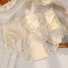 Plus Size Ladies Lace Ice Silk Sexy Pure Desire Seamless Cotton Crotch Antibacterial Underwear