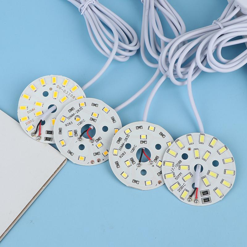 1 Pcs Dc5V Dimmable 48/55Mm Led Chips Smd5730 Led Lamp Usb Dimmer 5W 10W Light Board White Warm Light With On/Off Swicth Cable