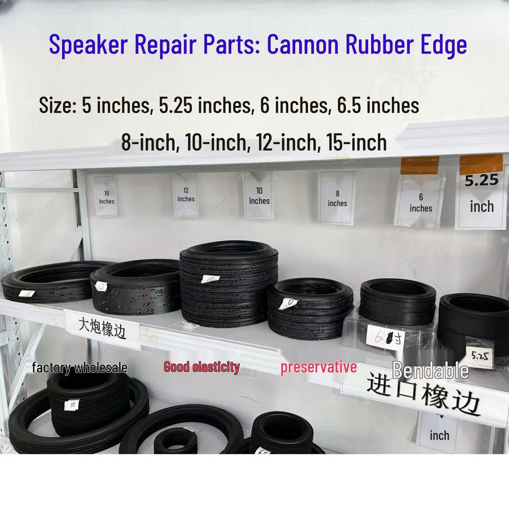 Rubber Edge Rings for Speakers: 6.5, 8, 10, 12 Inch