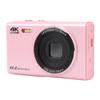 4K Digital Camera for Teens Kids 44MP 16X Digital Zoom Autofocus Anti Shake 2.4 Inch Screen   Compact Camera for Photography Travel  