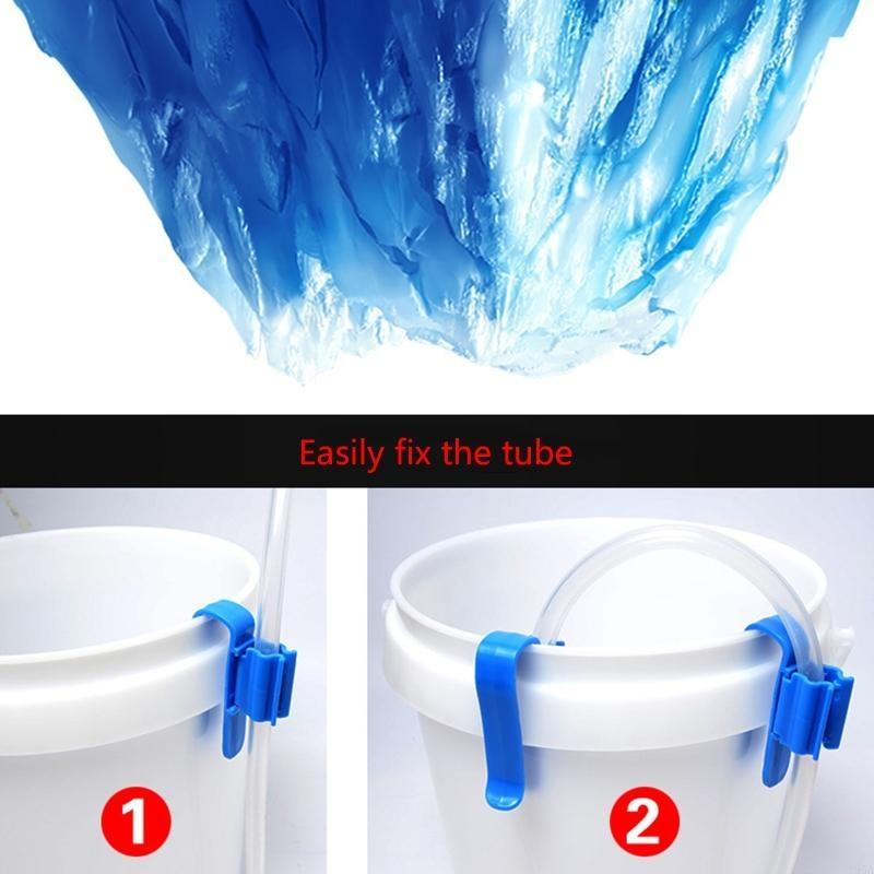 2pcs Tank Hose Holders Durable Water Pipe Tube Clamp Plastic Clip Adjustable Aquarium Accessories Hoses Holder Clips