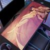 Code Geass Lelouch Emperor Outfit Anime Large Mouse Pad, Purple Gradient Background Gaming Desk Mat