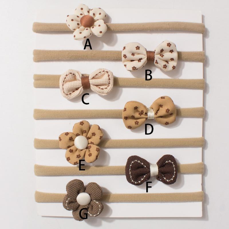 

New baby elastic rope, cute bow children s headdress, four seasons thin baby hair accessories