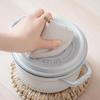 &NE Triangular Pot Holder, Natural Beige, 12.5cm Diameter x 9cm Height, Made in Japan, Staub Handle, Fabric Pot Lid with Loop, Small, Washable, NHK-22