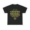 Luckey Trucking Streator IL 1970 Distressed Print T-shirt