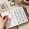 Transparent Inspirational English Sticker Sheet for Journal Decoration Motivational Quotes Scrapbooking Material