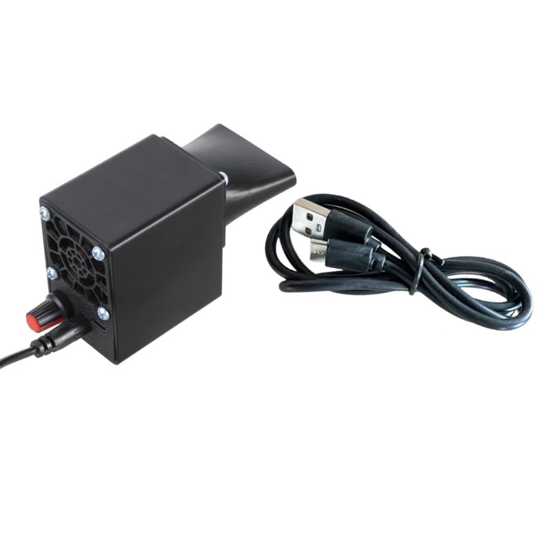 High Speed 16000RPM Barbecue Fan With Type C 5V3A & DC5.5x2.1mm12V2A Input Use for Outdoor Cooking Charcoal Grill