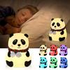 Rechargeable Touch Sensor Night Lights Cute Panda Silicone Lamp LED Dimming Lamp Bedside Decor Kids Night Light Birthday Gift