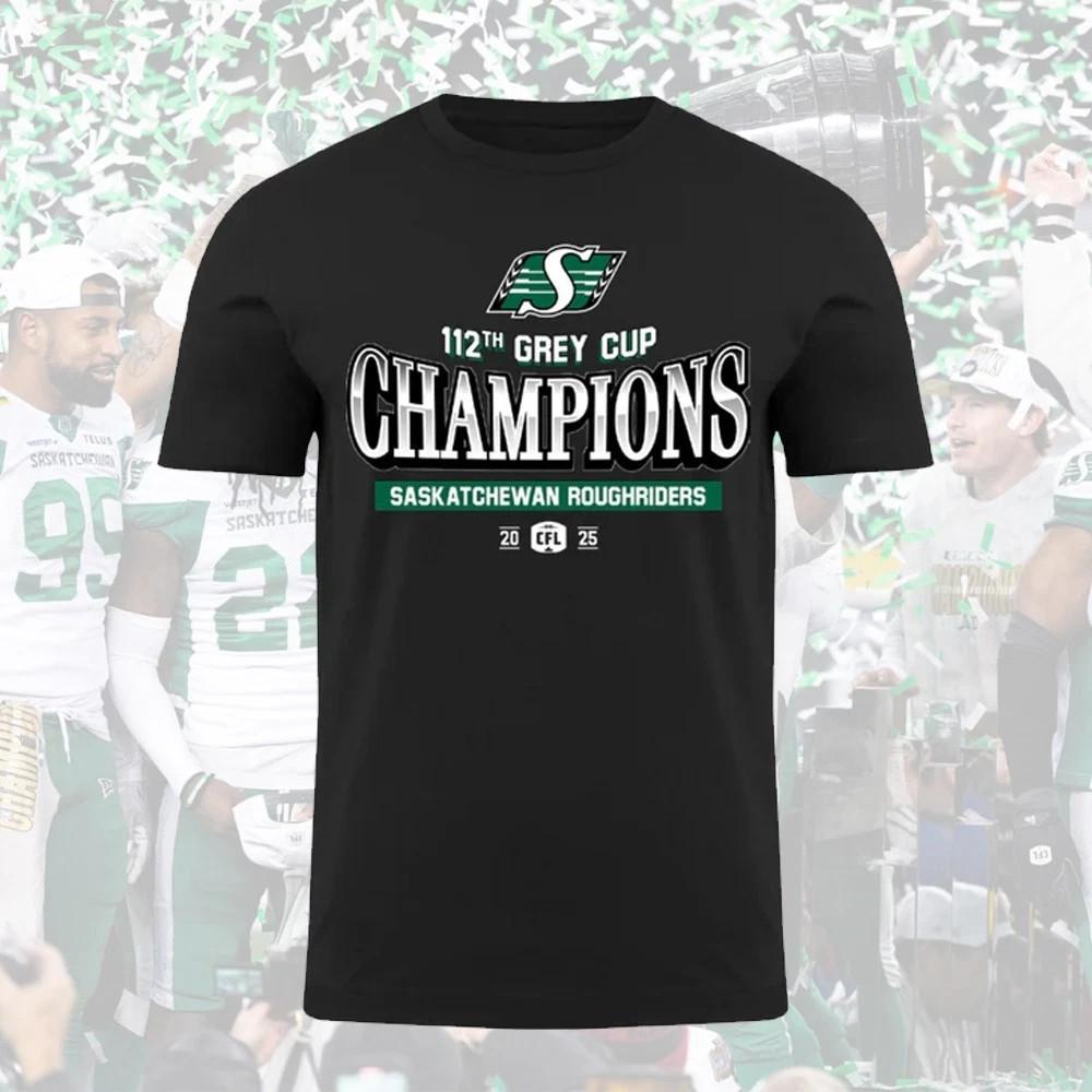 Saskatchewan Roughriders 112th Grey Cup Champions 2025 Gift For Fans XXXL