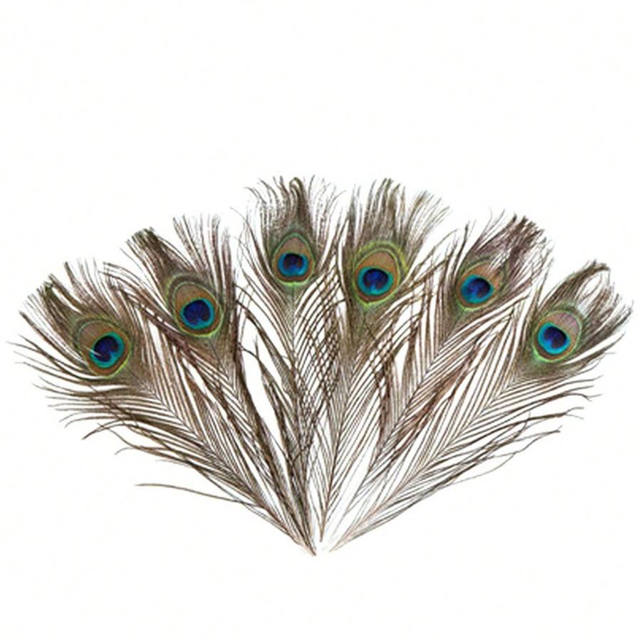 Peacock Feather In Bulk, Faux Peacock Feather Decorated for Vase Craft Vase Wedding Home Party Christmas Day Decoration Peacock Feathers