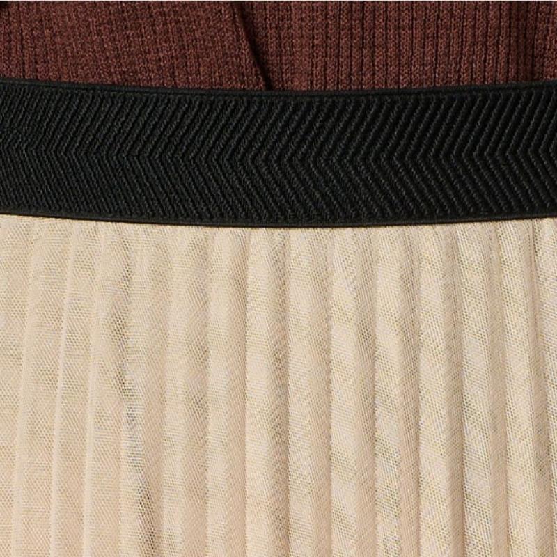 Bcbg Tulle Layered Banding Skirt B4m3s210