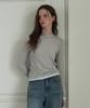 WAARFORWOMAN Wt-96 Mild Cashmere T-Shirt_Gray