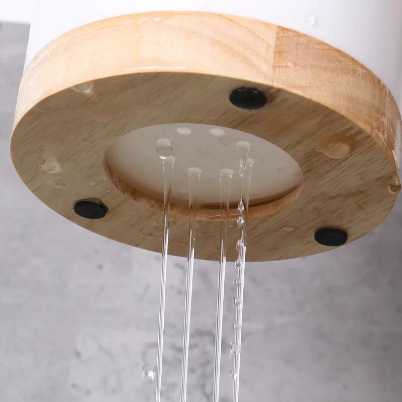 Utensilienhalter, Besteckabtropffläche, Aufbewahrungseimer für Küchengeschirr, Kunststoff, Essstäbchen, Löffel, Aufbewahrungsregal, abnehmbar, 3-geteilt