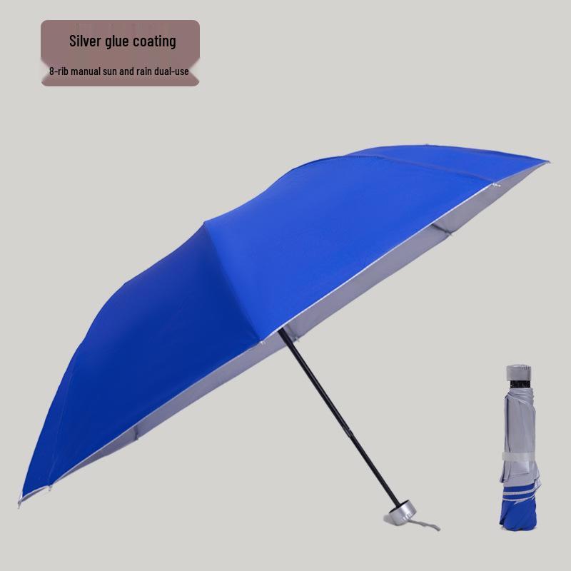 Automatic Compact UV-Blocking Sun and Rain Folding Umbrella - Large, Reinforced, Dual-Use for Students