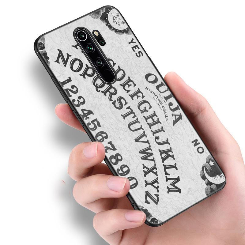 Witches moon Tarot Witch Ouija Silicone Phone Case For Xiaomi Redmi Note 11 10 9 8 Pro 11T 10T 10S 9S 8T 9 9A 9C 9T Black Cover