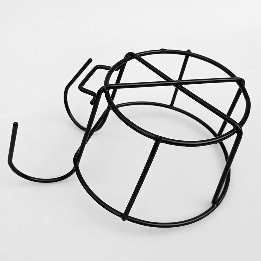2 Plants Flowerpot Hanging Basket Holder Iron Vase Bracket