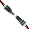12V DC Power Connector 5.5mm x 2.5mm Power Jack Adapter 100 Pairs/100PCS For Led Strip CCTV Security Camera Wire Ends