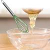 Factory Custom Stainless Steel 304 Egg Beater Cream Whisk Mixer 10 Inch Yellow Silicone