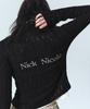Nick&Nicole Nicole Damage Knit Zip Up_Black