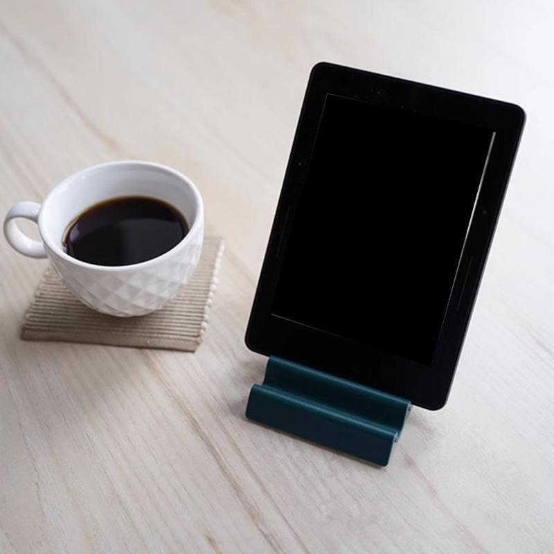 Ergonomic Multiple Angle Waving Shaped Desktop Stand for Mobile Phones E Books Portable ABS Construction Nonslip Base