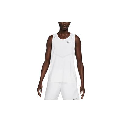 Rise 365 Solid Logo Round Neck Sleeveless Running Vest Men Tops White CZ9179-100