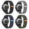 2pcs 26/22mm Nylon Loop Strap for Garmin Descent Mk3i  Watch Band Forerunner 970 965/Fenix 8 E 7X 6X/Enduro 3 Quickfit Wristband