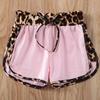 Toddler Kids Baby Girl Summer Outfits Short Sleeve T Shirt Top Leopard Shorts Pants Clothes Set