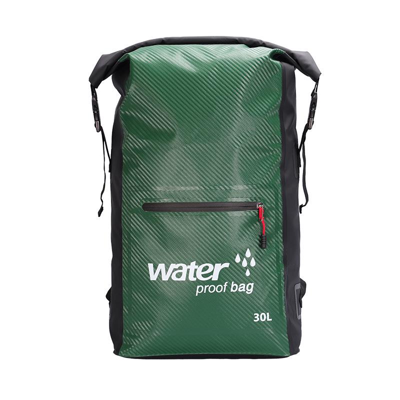 Waterproof Outdoor Drifting & Canyoning Backpack - Double Shoulder Barrel Bag for Beach & Storage.