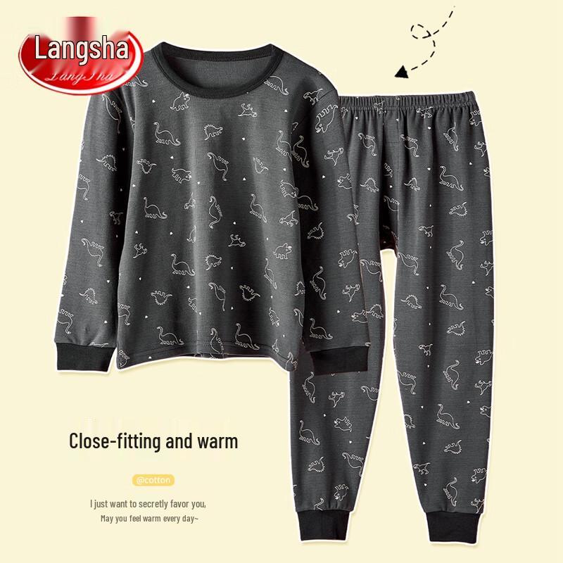 Langsha Boys' Cotton Long Underwear Set