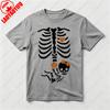 Halloween Skeleton Baby Rib Cage Tshirt Funny Maternity Pregnant Pumpkin TShirt Women Halloween Casual Tee Unique Design Tops