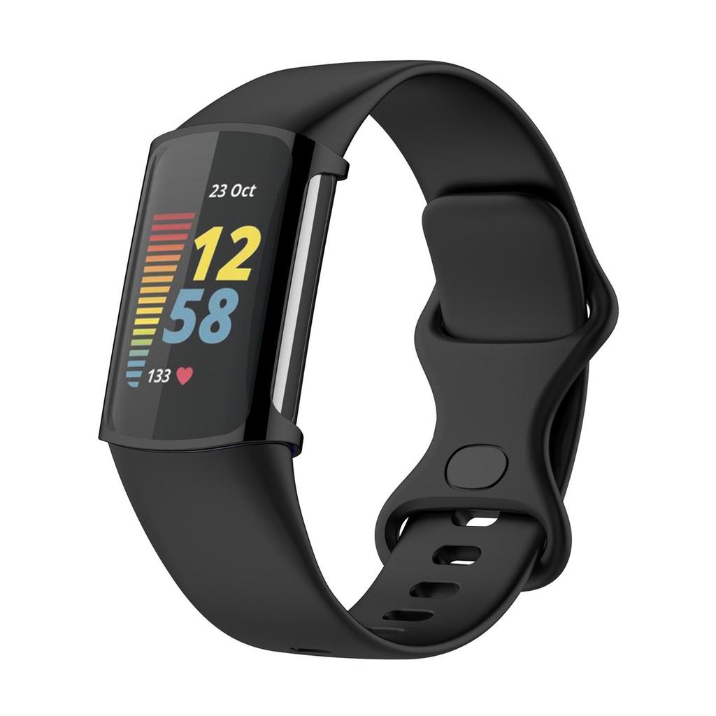2 Stück Schutzhülle Kompatibel für Fitbit Charge5 Smart Armband Galvanisierte Hülle Stoßfest Kratzschutz Abdeckung