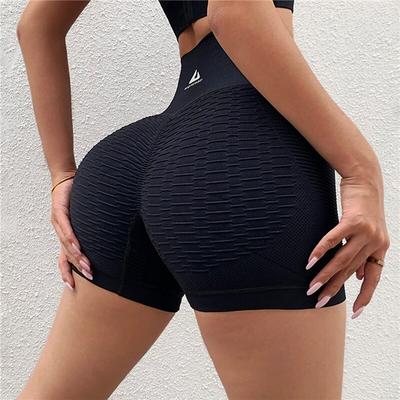 1 peça cintura alta push up short stretch respirável levantamento de quadril moda yoga shorts corrida shorts fitness shorts