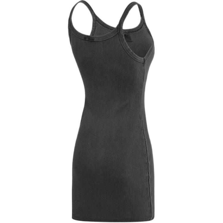 Adidas Originals SS25 Sports Casual Fashion Sleeveless Dress Women Dresses Gray JC7550